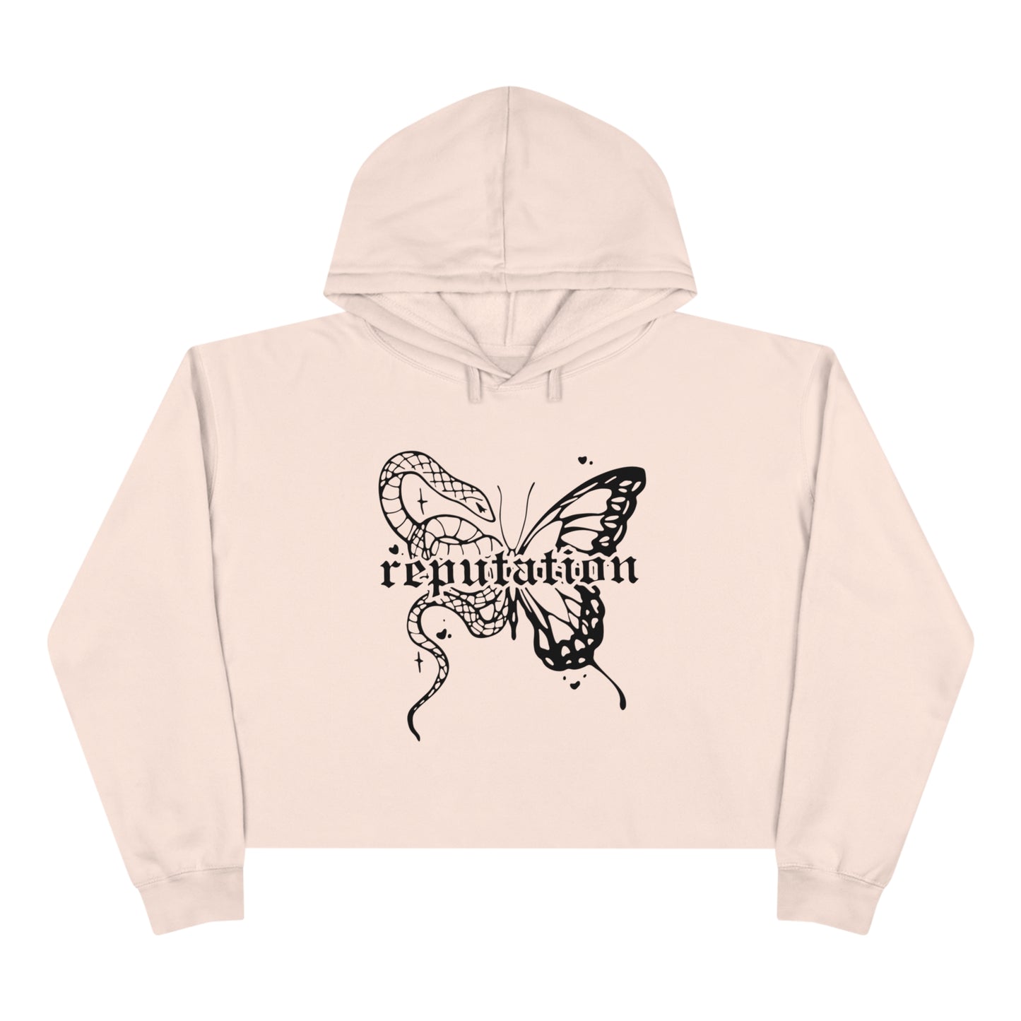 Taylor Swift Reputation Butterfly Crop Hoodie