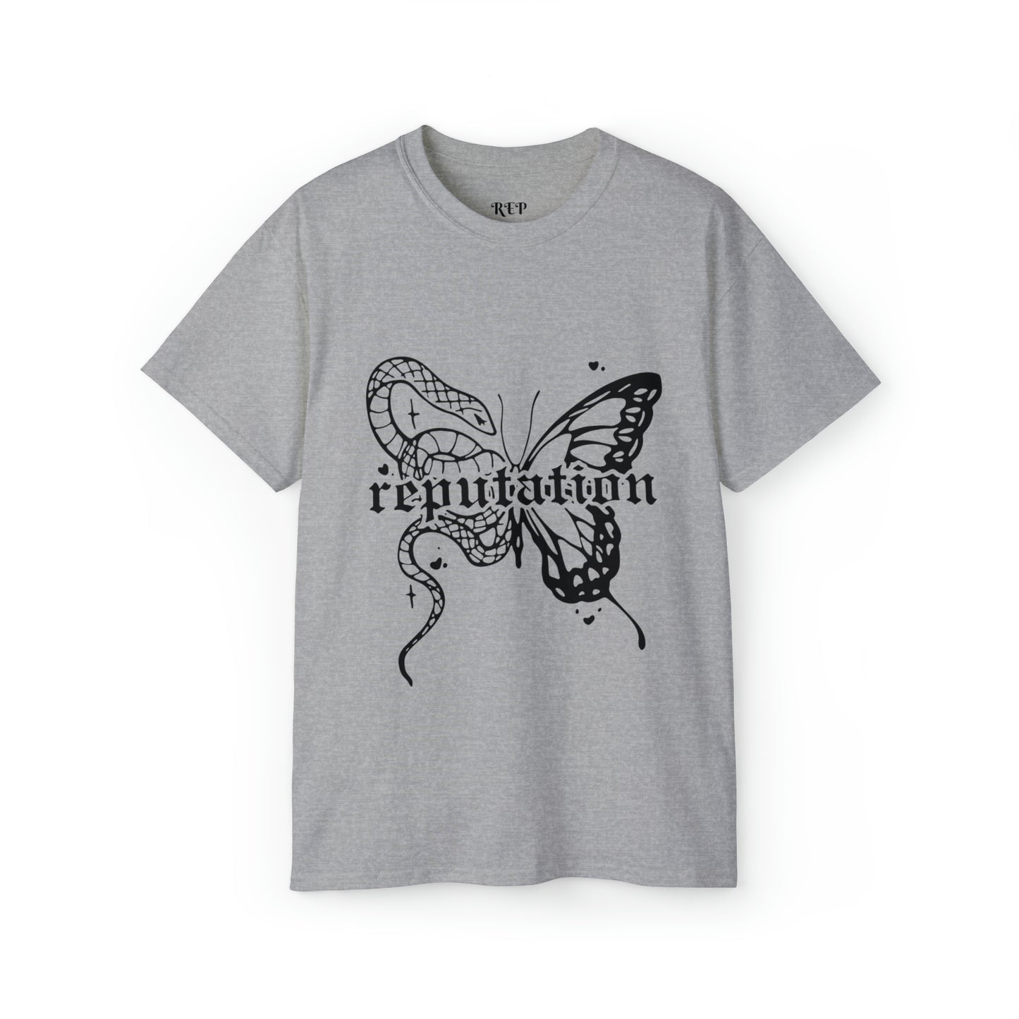 Taylor Swift Reputation Snake and Butterfly Cotton Tee
