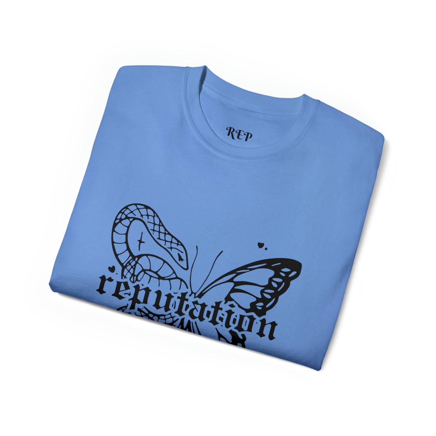 Taylor Swift Reputation Snake and Butterfly Cotton Tee
