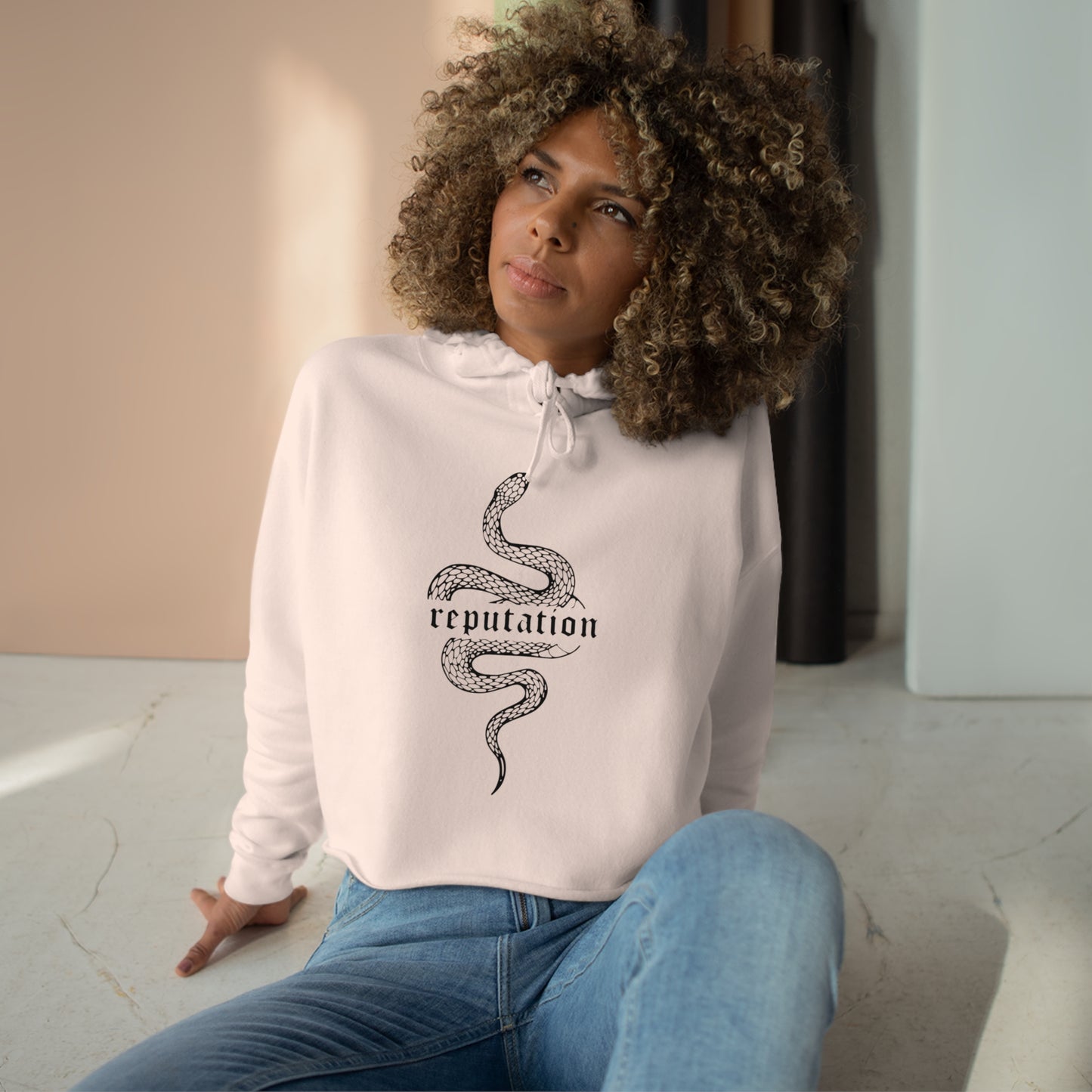 Taylor Swift Reputation Snake Crop Hoodie