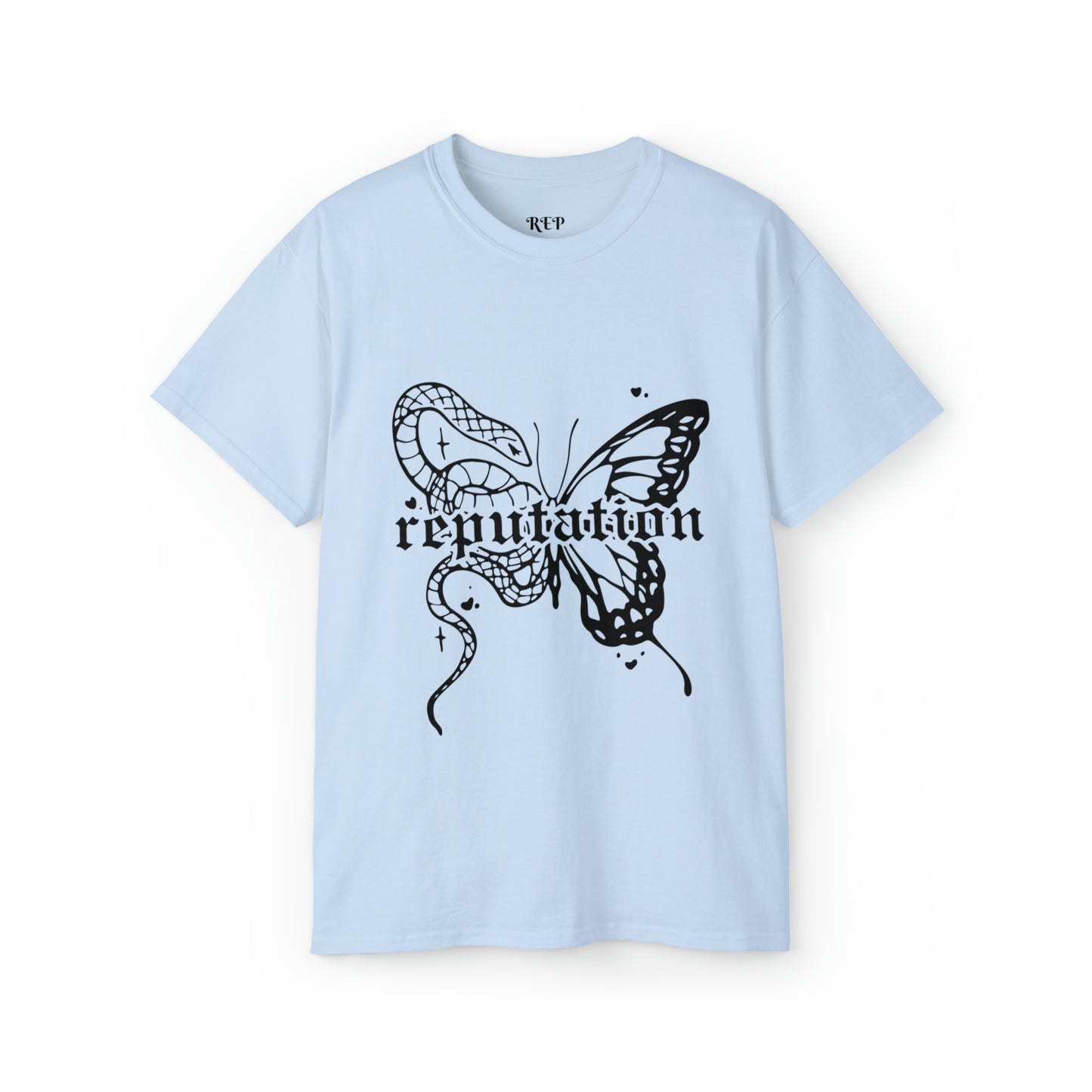 Taylor Swift Reputation Snake and Butterfly Cotton Tee