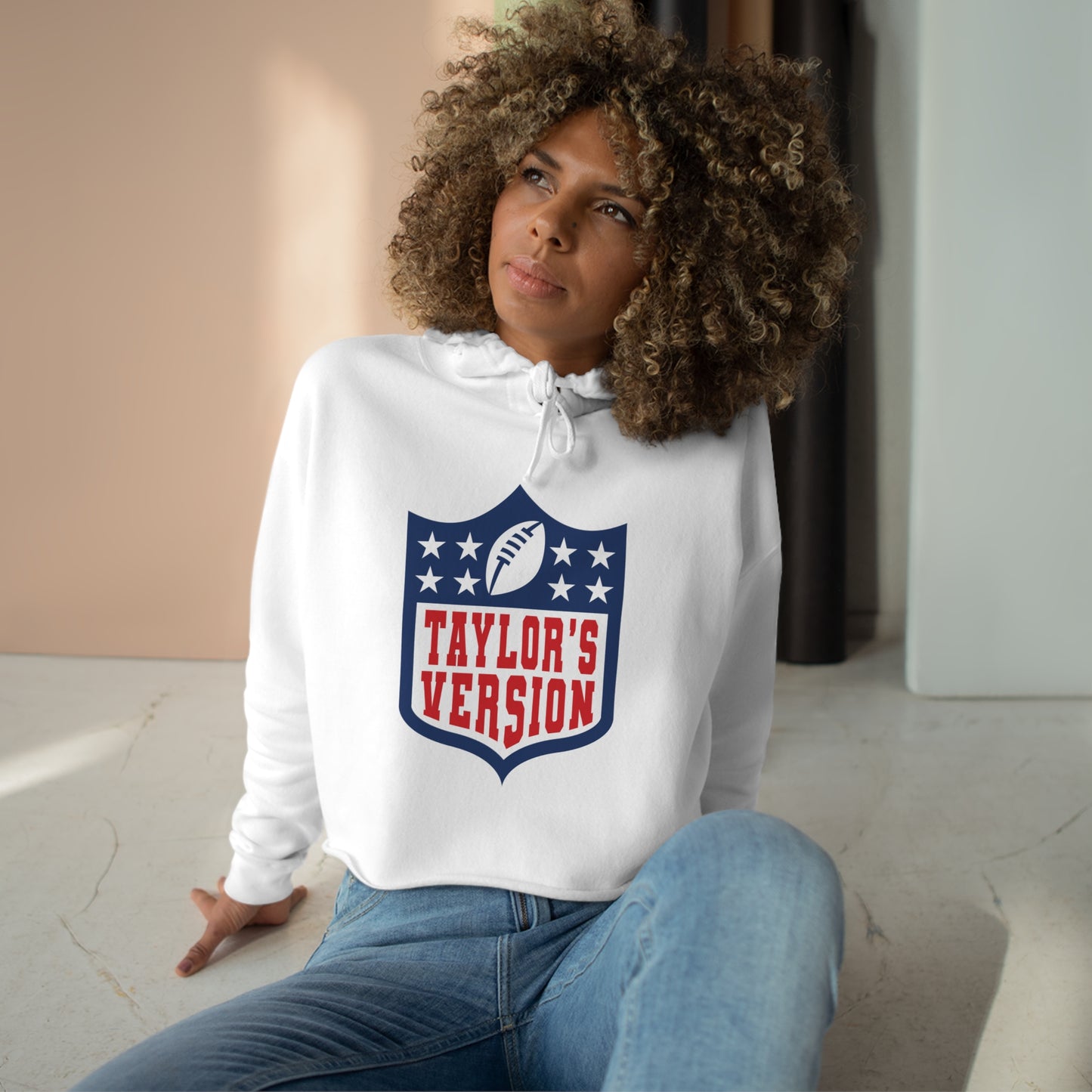 Taylor Swift Football Crop Hoodie