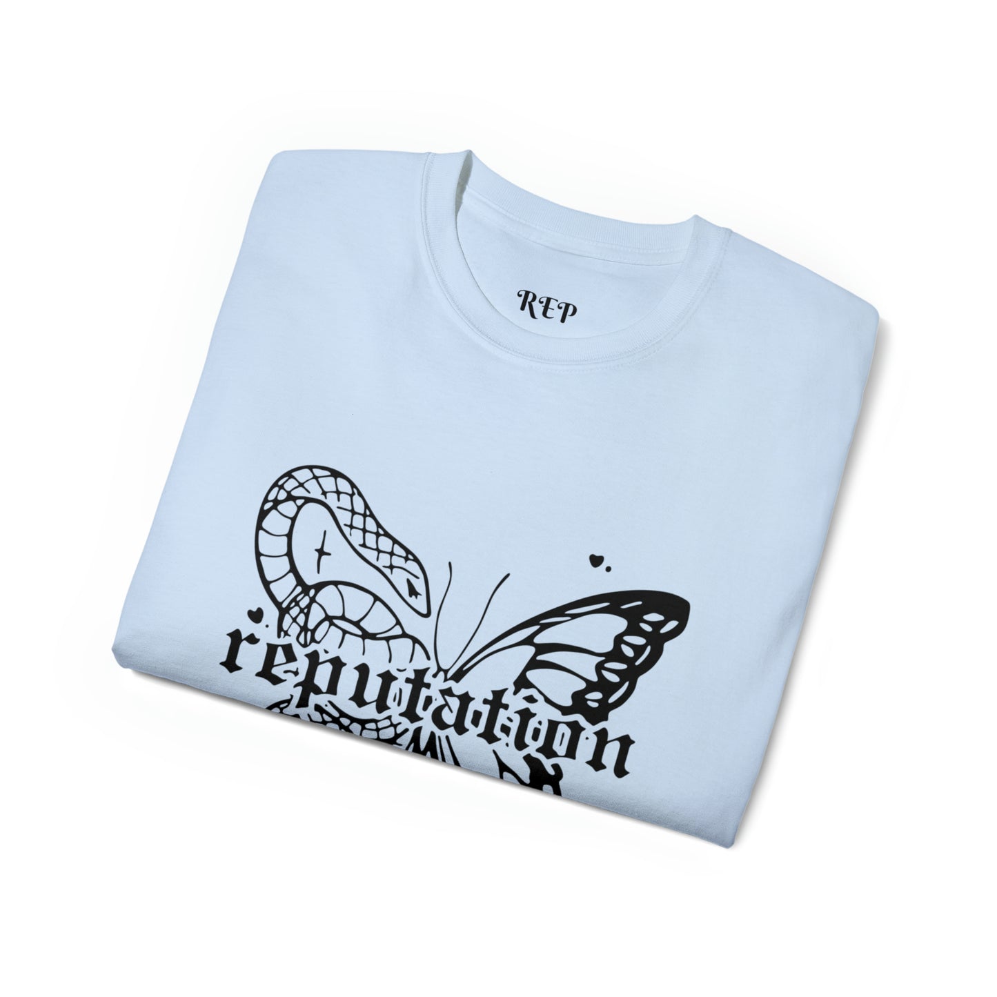 Taylor Swift Reputation Snake and Butterfly Cotton Tee