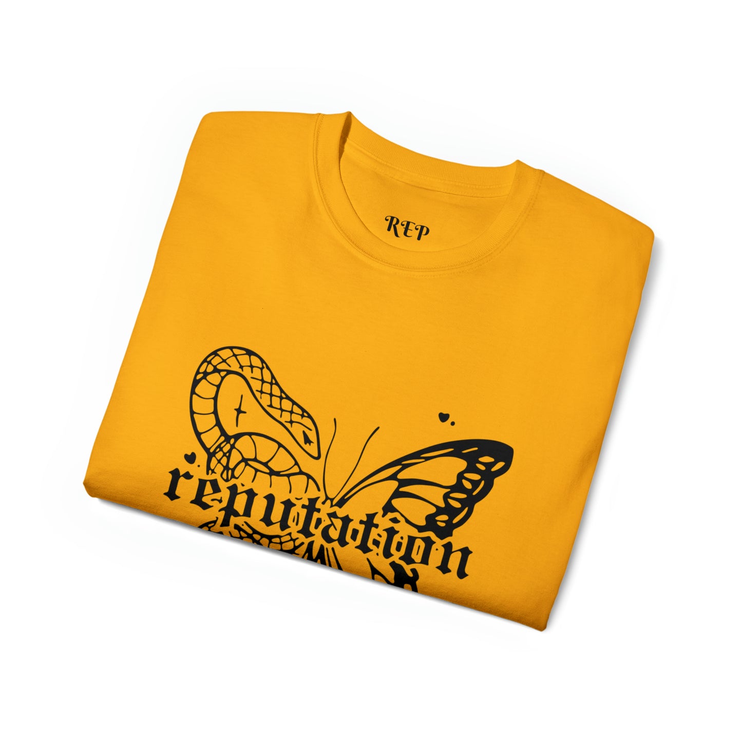 Taylor Swift Reputation Snake and Butterfly Cotton Tee
