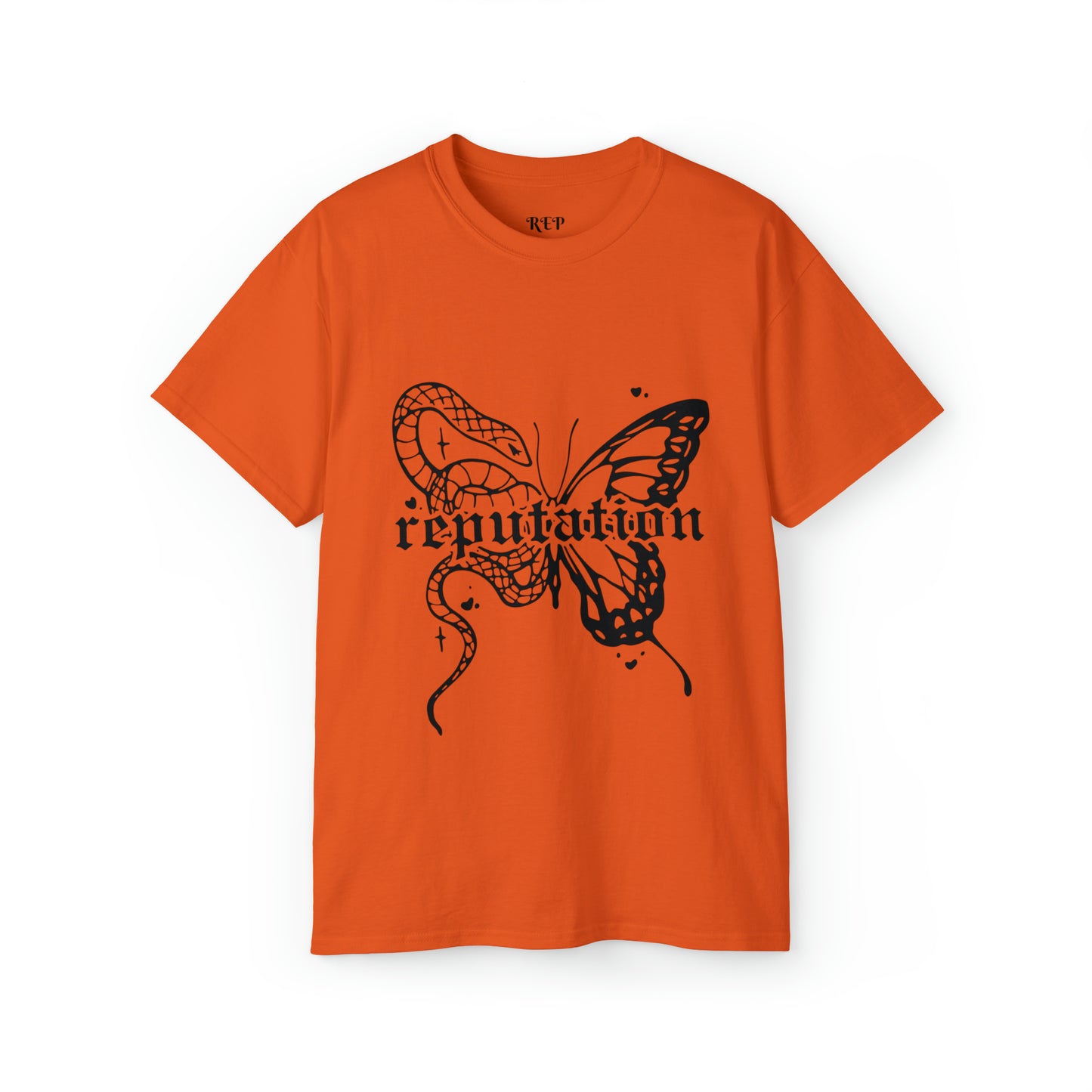 Taylor Swift Reputation Snake and Butterfly Cotton Tee