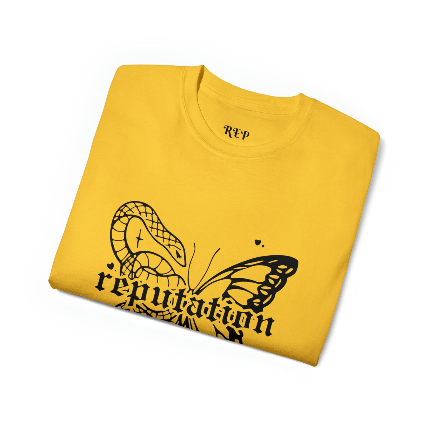 Taylor Swift Reputation Snake and Butterfly Cotton Tee