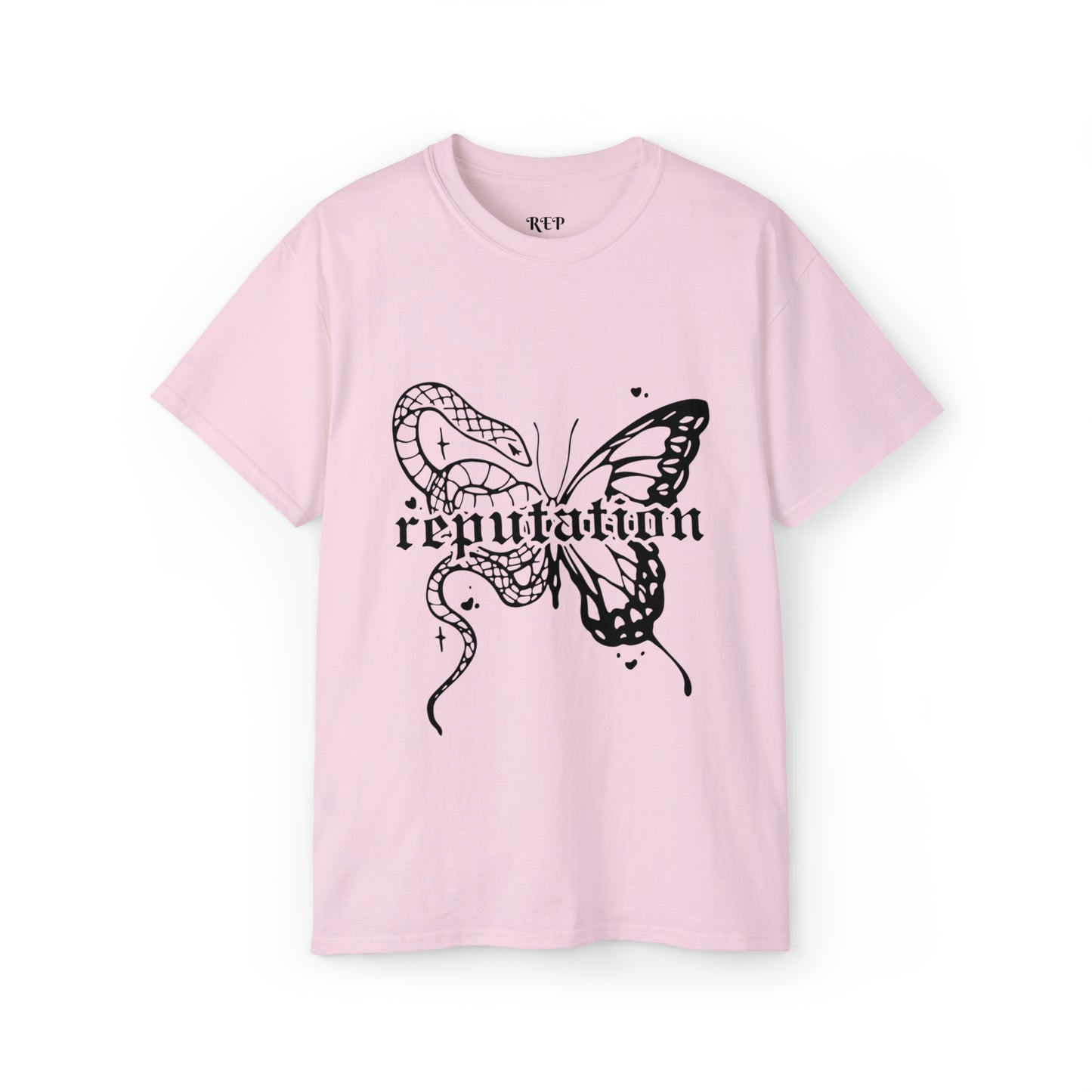 Taylor Swift Reputation Snake and Butterfly Cotton Tee
