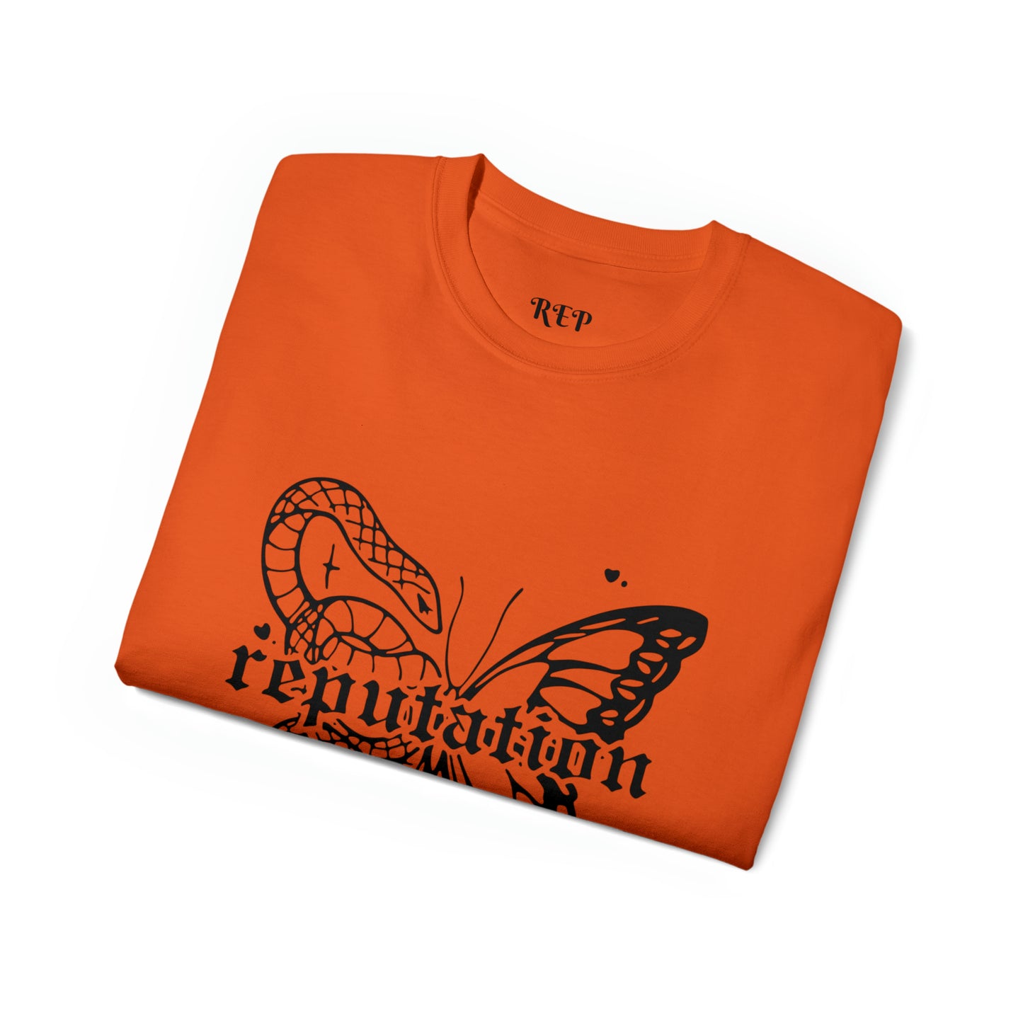 Taylor Swift Reputation Snake and Butterfly Cotton Tee