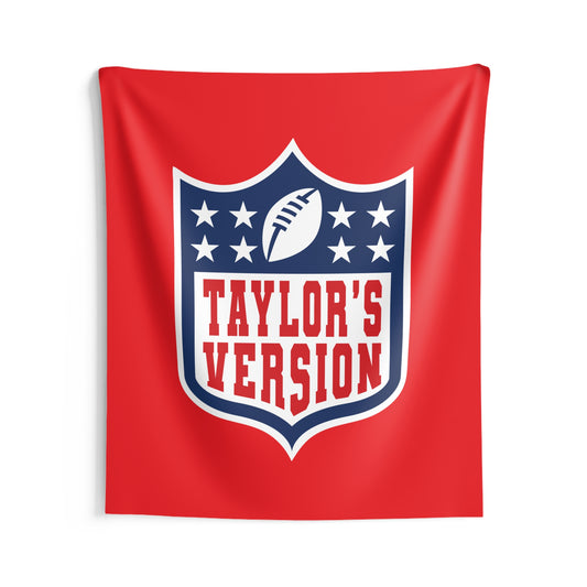 Taylor Swift Football Banner Red