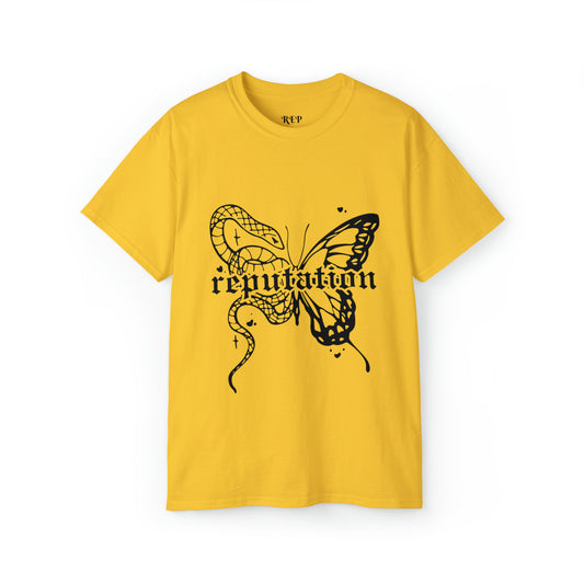 Taylor Swift Reputation Snake and Butterfly Cotton Tee